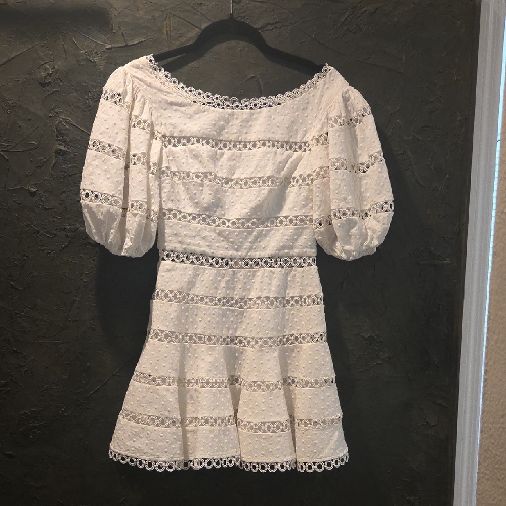Zimmermann White Mini Dress Chic and Timeless